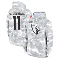 A.Cardinals #11 Larry Fitzgerald Player Arctic Camo Salute to Service Limited Hoodie STECN Stitched Jerseys