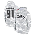 S.Seahawks #91 Byron Murphy II Player Arctic Camo Limited Salute to Service Pullover Hoodies Game STECN Stitched Jerseys