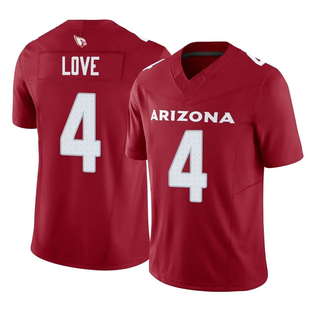 A.Cardinals #4 Jeremiyah Love Player Cardinal Vapor F.U.S.E. Limited Home Game STECN Stitched Jerseys