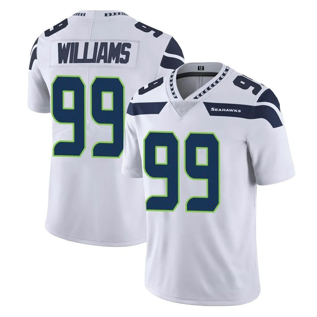 S.Seahawks #99 Leonard Williams Player White Limited Vapor Untouchable Home Game STECN Stitched Jerseys