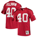 A.Cardinals #40 Pat Tillman Player Red Mitchell & Ness Cardinal Legacy Replica STECN Stitched Jerseys