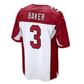 A.Cardinals #3 Budda Baker Player White-Red Home Game STECN Stitched Jerseys
