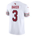 A.Cardinals #3 Budda Baker Player White Vapor F.U.S.E. Limited STECN Stitched Jerseys