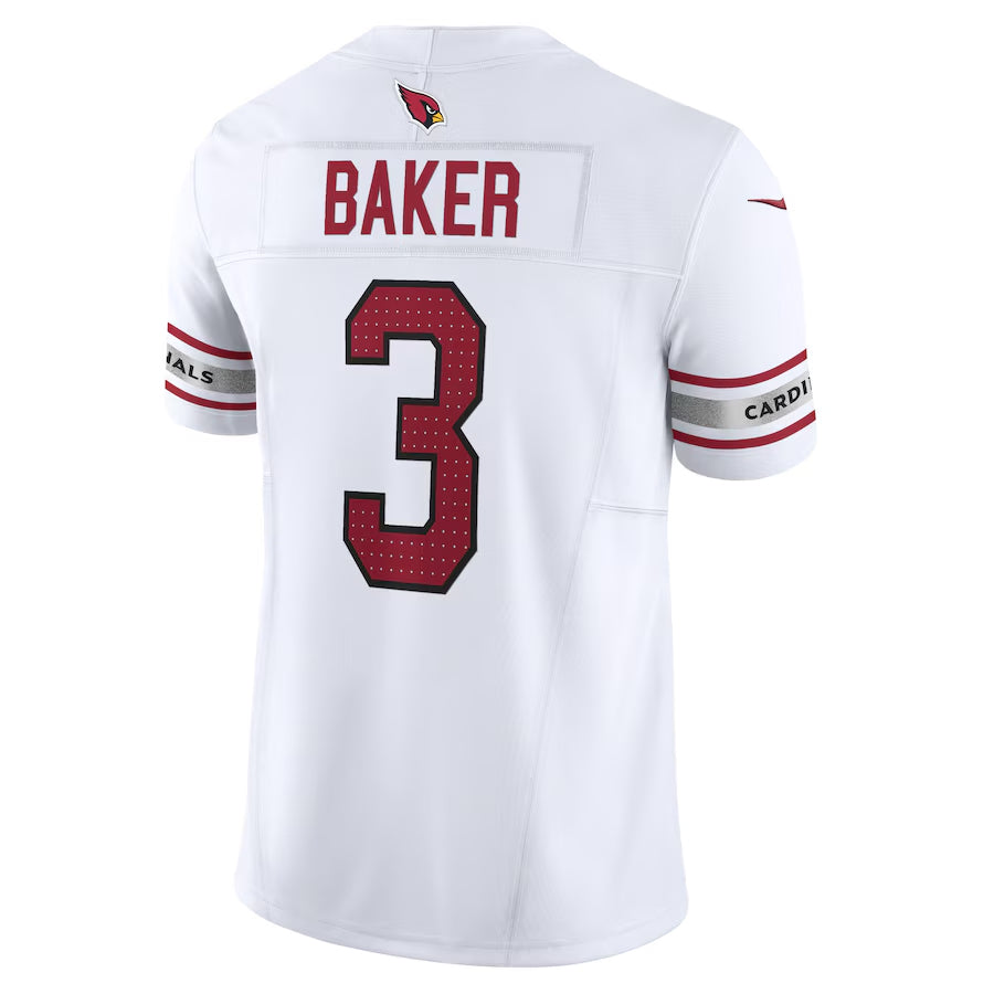 A.Cardinals #3 Budda Baker Player White Vapor F.U.S.E. Limited STECN Stitched Jerseys