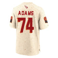 A.Cardinals #74 Isaiah Adams Player Cream Rivalries Collection Game STECN Stitched Jerseys