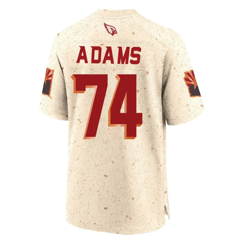 A.Cardinals #74 Isaiah Adams Player Cream Rivalries Collection Game STECN Stitched Jerseys