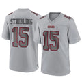 SF.49ers #15 De'Zhaun Stribling Player Gray Atmosphere Fashion Home Game STECN Stitched Jerseys