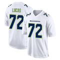S.Seahawks #72 Abraham Lucas Player White Tundra Fashion Home Game STECN Stitched Jerseys