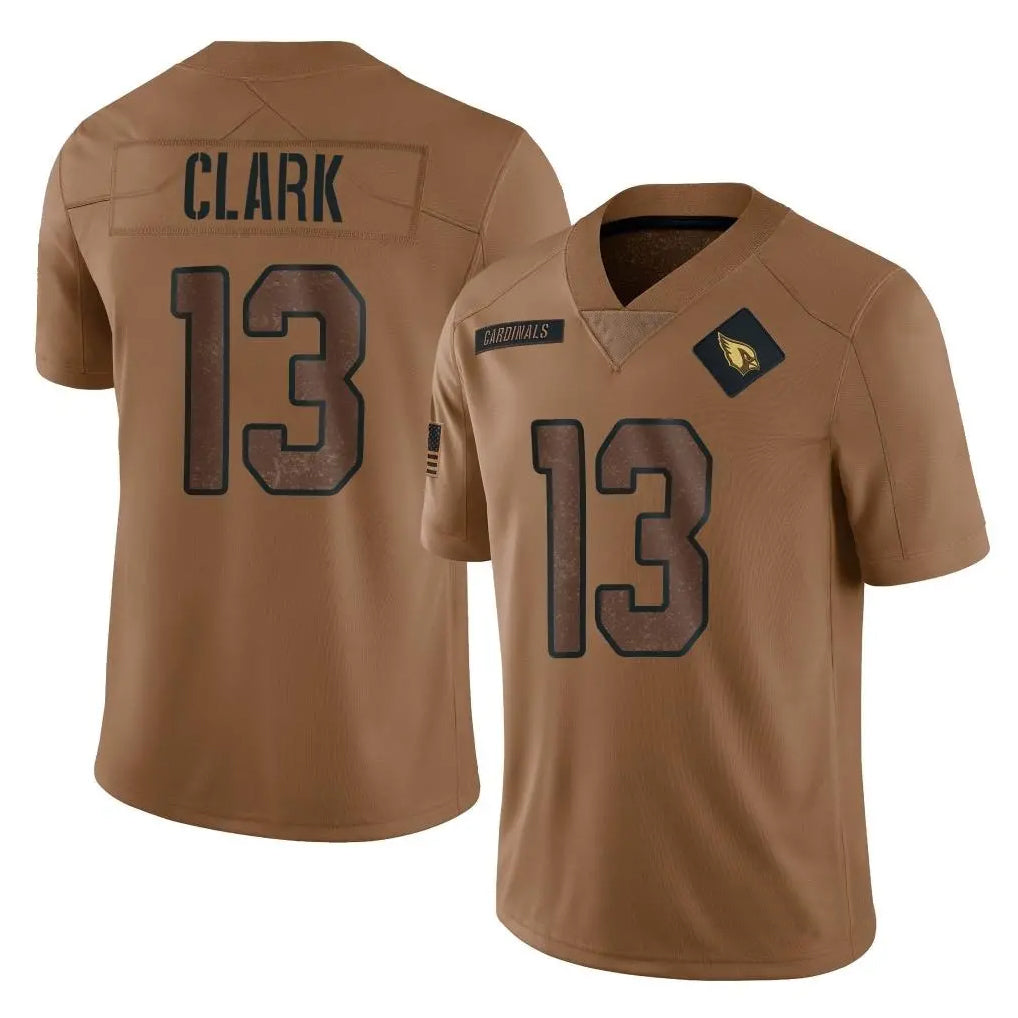 A.Cardinals #13 Kei'Trel Clark Player Brown Legend Salute To Service STECN Stitched Jerseys