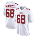 SF.49ers #68 Colton McKivitz Player White Fashion Home Game STECN Stitched Jerseys