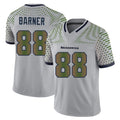 S.Seahawks #88 AJ Barner Player Grey Limited 2025 Rivalries Collection Home Game STECN Stitched Jerseys