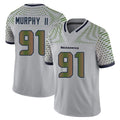 S.Seahawks #91 Byron Murphy II Player Grey Limited 2025 Rivalries Collection Home Game STECN Stitched Jerseys