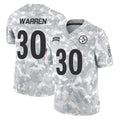 P.Steelers #30 Jaylen Warren Player Arctic Camo Limited Salute To Service Home Game STECN Stitched Jerseys