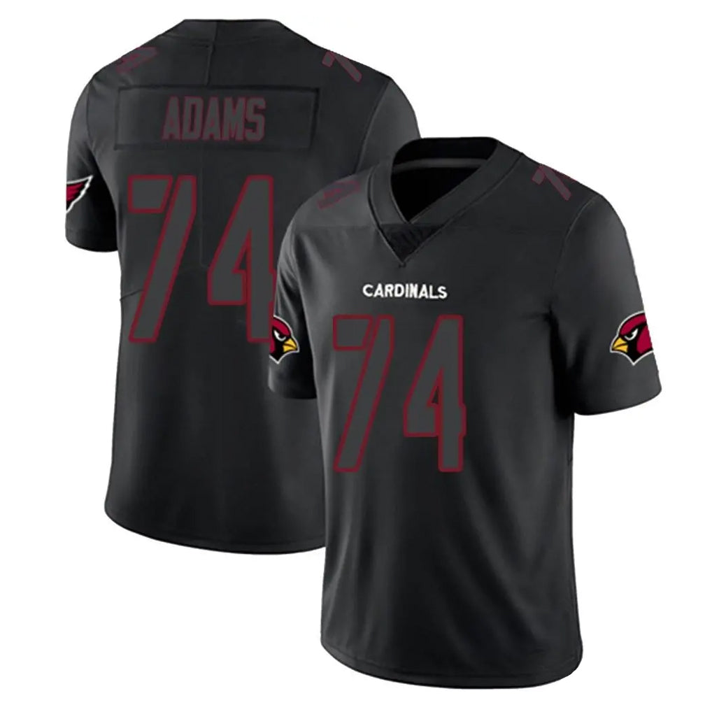 A.Cardinals #74 Isaiah Adams Player Black Impact Limited Home Game STECN Stitched Jerseys