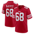 SF.49ers #68 Colton McKivitz Player Red Game Home STECN Stitched Jerseys