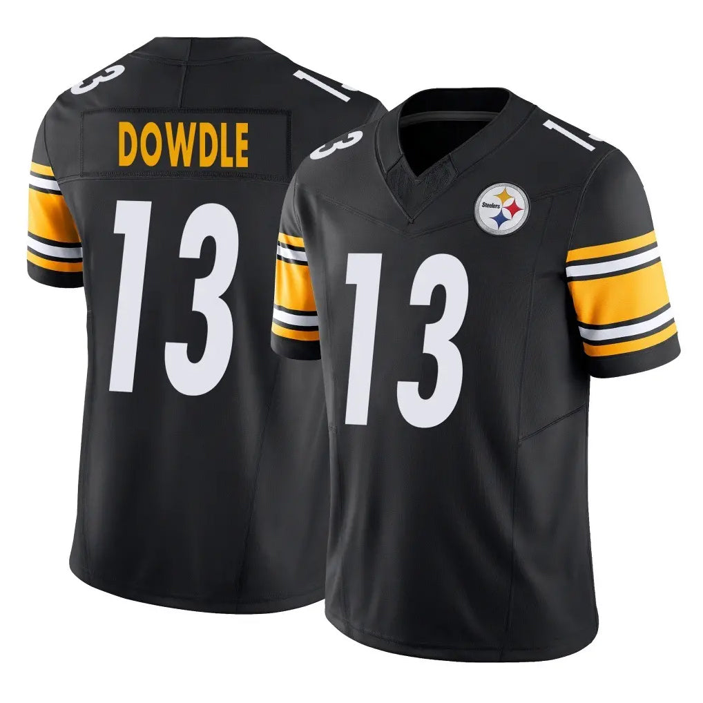 P.Steelers #13 Rico Dowdle Player Black Limited Vapor F.U.S.E. Home Game STECN Stitched Jerseys