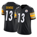 P.Steelers #13 Rico Dowdle Player Black Limited Vapor F.U.S.E. Home Game STECN Stitched Jerseys
