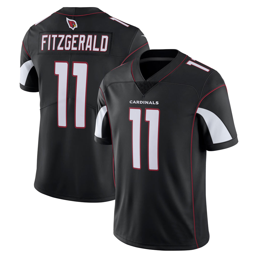 A.Cardinals #11 Larry Fitzgerald Player Black Vapor Limited STECN Stitched Jerseys