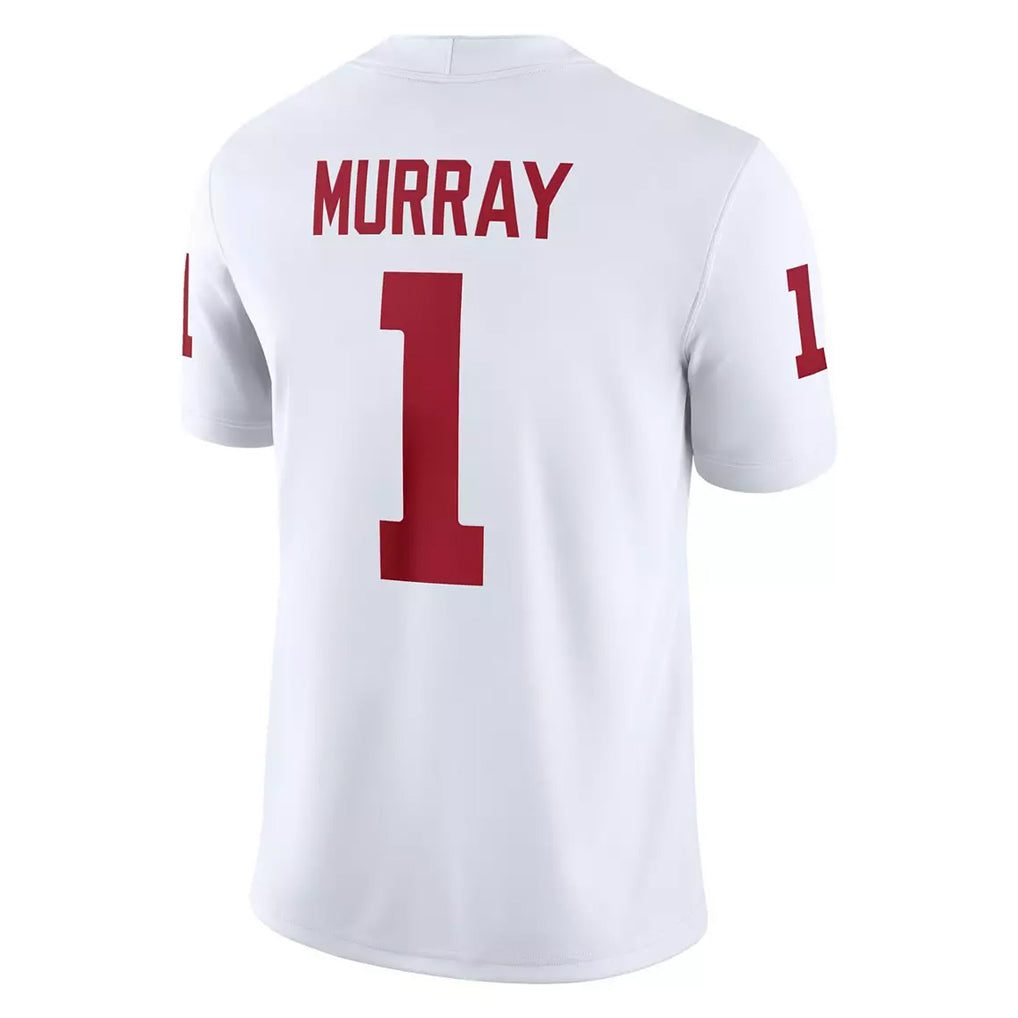 A.Cardinals #1 Kyler Murray Player White Dri-FIT Limited Home Game STECN Stitched Jerseys