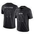 S.Seahawks #11 Jaxon Smith-Njigba Player Black Limited Reflective Home Game STECN Stitched Jerseys