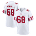 SF.49ers #68 Colton McKivitz Player White Game Home STECN Stitched Jerseys
