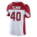 A.Cardinals #40 Pat Tillman Player White Vapor Limited Home Game STECN Stitched Jerseys
