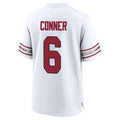 A.Cardinals #6 James Conner Player White Home Game STECN Stitched Jerseys