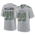 S.Seahawks #99 Leonard Williams Player Gray Atmosphere Fashion Home Game STECN Stitched Jerseys