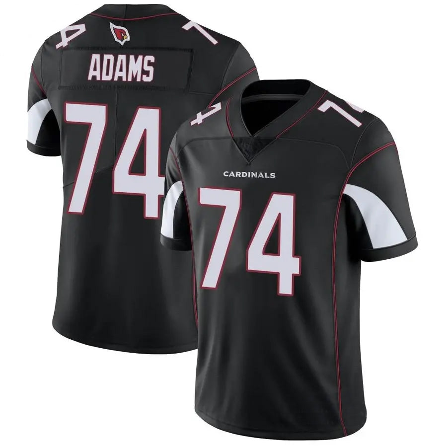 A.Cardinals #74 Isaiah Adams Player Black Vapor Limited STECN Stitched Jerseys