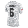 A.Cardinals #6 James Conner Player Camo Salute to Service Limited Home STECN Stitched Jerseys