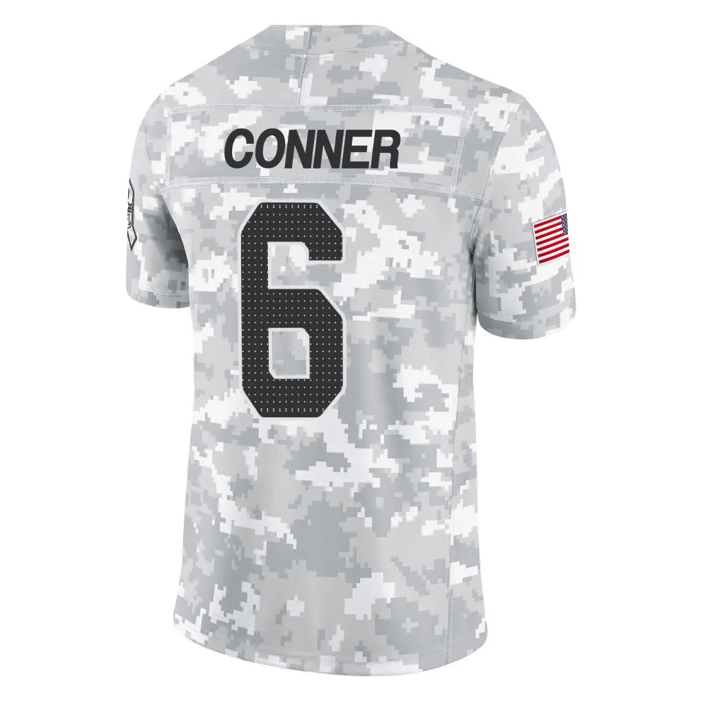A.Cardinals #6 James Conner Player Camo Salute to Service Limited Home STECN Stitched Jerseys