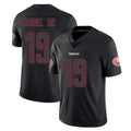 SF.49ers #19 Deebo Samuel Sr. Player Black Impact Limited Home Game STECN Stitched Jerseys
