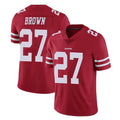 SF.49ers #27 Ji'Ayir Brown Player Red Limited Vapor Untouchable Home Game STECN Stitched Jerseys