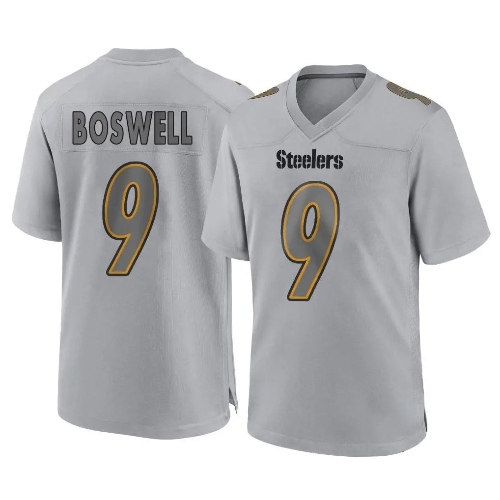 P.Steelers #9 Chris Boswell Player Gray Atmosphere Fashion Home Game STECN Stitched Jerseys