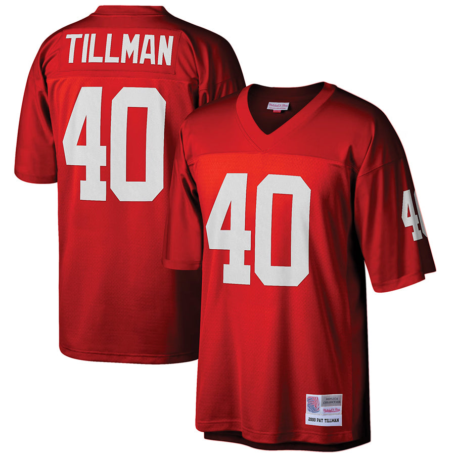 A.Cardinals #40 Pat Tillman Player Mitchell & Ness Cardinal Legacy Replica STECN Stitched Jerseys