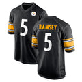 P.Steelers #5 Jalen Ramsey Player Black Home Game STECN Stitched Jerseys