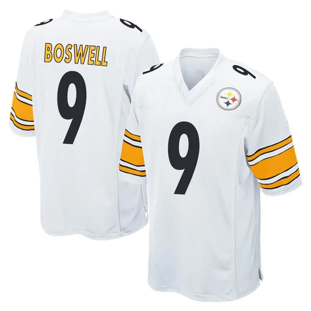 P.Steelers #9 Chris Boswell Player White Home Game STECN Stitched Jerseys