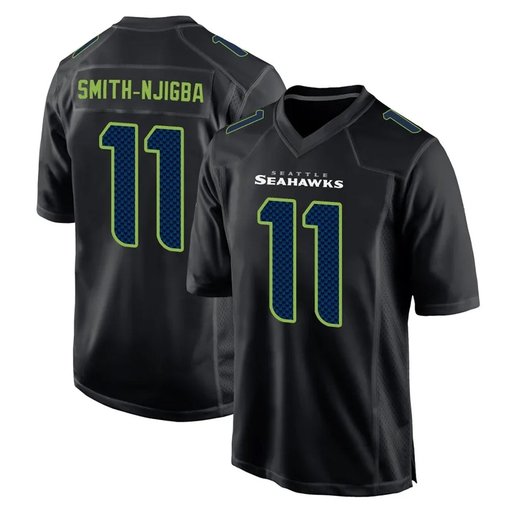 S.Seahawks #11 Jaxon Smith-Njigba Player Black Limited Fashion Home Game STECN Stitched Jerseys