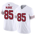 A.Cardinals #85 Trey McBride Player White Vapor F.U.S.E. Limited Home Game STECN Stitched Jerseys