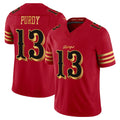 SF.49ers #13 Brock Purdy Player Red Rivalries Vapor Limited Home Game STECN Stitched Jerseys