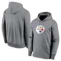 P.Steelers ## Steelers Blank Player Gray LOGO Pullover Hoodies Limited STECN Stitched Jerseys