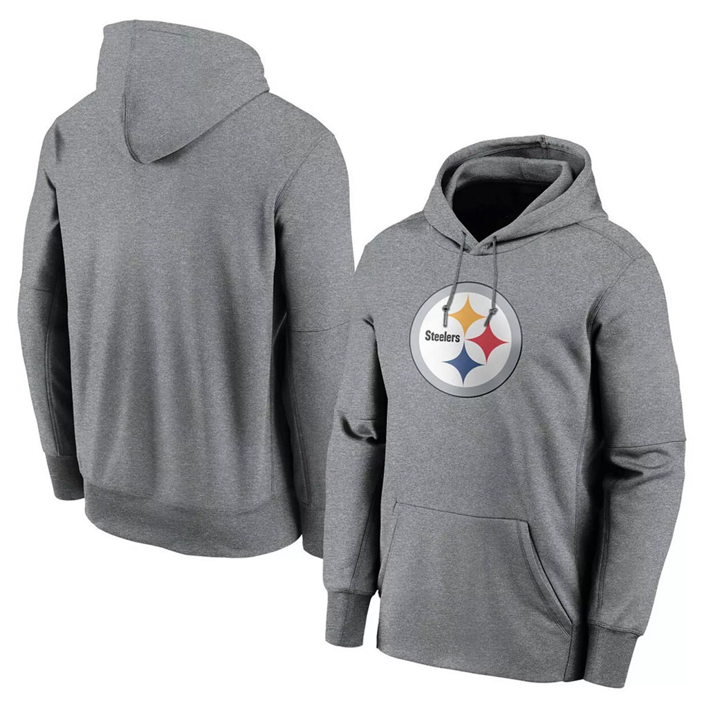 P.Steelers ## Steelers Blank Player Gray LOGO Pullover Hoodies Limited STECN Stitched Jerseys