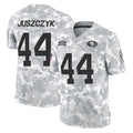 SF.49ers #44 Kyle Juszczyk Player Arctic Camo Limited Salute To Service Home Game STECN Stitched Jerseys