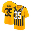 P.Steelers #35 Jamel Dean Player Gold Limited 1933 Throwback Home Game STECN Stitched Jerseys