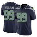 S.Seahawks #99 Leonard Williams Player Navy Limited Vapor F.U.S.E. Home Game STECN Stitched Jerseys