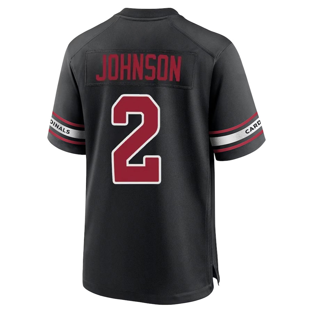 A.Cardinals #2 Will Johnson Player Black Alternate Game STECN Stitched Jerseys
