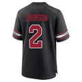 A.Cardinals #2 Will Johnson Player Black Alternate Game STECN Stitched Jerseys