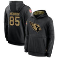 A.Cardinals #85 Trey McBride Player Black Salute to Service Hoodies STECN Stitched Jerseys