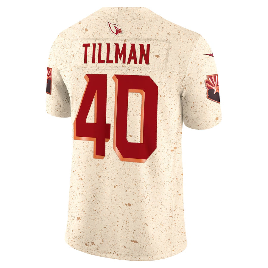 A.Cardinals #40 Pat Tillman Player Rivalries Collection Vapor Limited STECN Stitched Jerseys