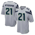 S.Seahawks #21 Devon Witherspoon Player Gray Home Game STECN Stitched Jerseys
